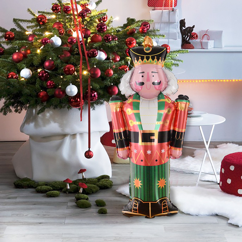 Decoratiuni de Craciun Balon din folie de aluminiu Pom de Craciun Om de zapada La multi ani Copii Cadou pentru copii Jucarie gonflabila Globo de aer