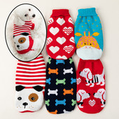 Šuniuko katės megztinis Žieminiai šilti šunų drabužiai mažiems ir vidutiniams šunims Čihuahua Takso Kailis Prancūzų buldogo Jorkio pudelio augintinio apranga