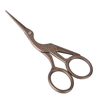 Foarfece în formă de macara de 4,5" cu punct de cruce Foarfece retro vintage, accesorii de cusut, broderie, cusut, foarfece de croitorie, instrumente de artizanat