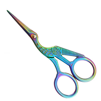 Foarfece în formă de macara de 4,5" cu punct de cruce Foarfece retro vintage, accesorii de cusut, broderie, cusut, foarfece de croitorie, instrumente de artizanat