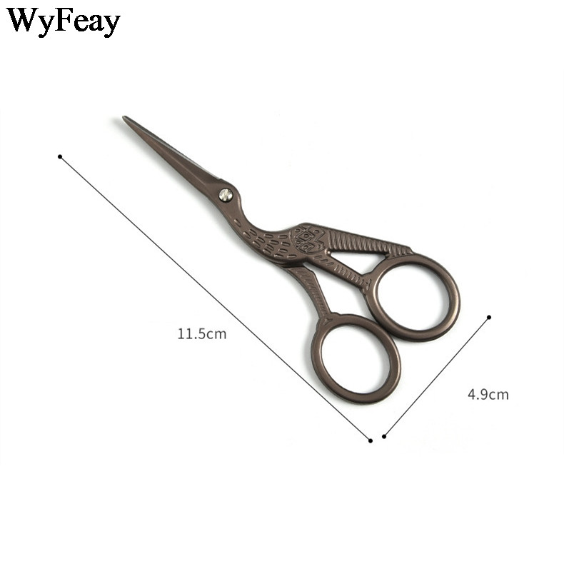 Foarfece în formă de macara de 4,5" cu punct de cruce Foarfece retro vintage, accesorii de cusut, broderie, cusut, foarfece de croitorie, instrumente de artizanat