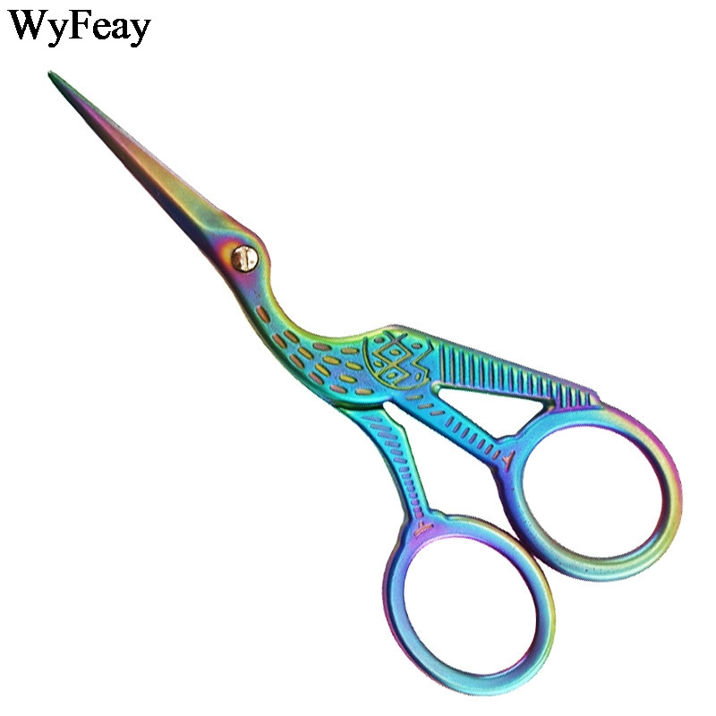 Foarfece în formă de macara de 4,5" cu punct de cruce Foarfece retro vintage, accesorii de cusut, broderie, cusut, foarfece de croitorie, instrumente de artizanat