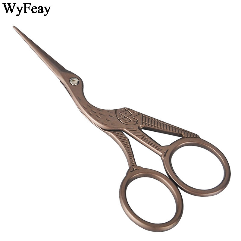 Foarfece în formă de macara de 4,5" cu punct de cruce Foarfece retro vintage, accesorii de cusut, broderie, cusut, foarfece de croitorie, instrumente de artizanat