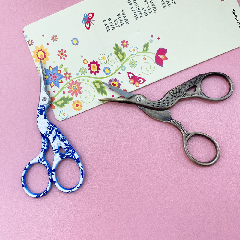 1Gb Vintage Šķērveida šūšanas rīks Drēbnieks Amatniecības Izšūšanas Audums Eiropas Retro klasisks Antikvariāts Amatniecība Drēbnieki Šķēres