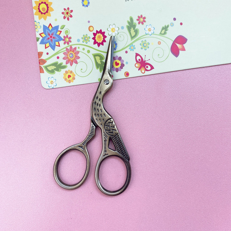 1Gb Vintage Šķērveida šūšanas rīks Drēbnieks Amatniecības Izšūšanas Audums Eiropas Retro klasisks Antikvariāts Amatniecība Drēbnieki Šķēres