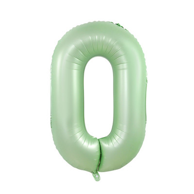 Balon vintage cu număr verde de 40 inch, bilă digitală mare din folie cu heliu pentru primul copil, băiat, fată, junglă, safari, decorare pentru petrecerea de aniversare