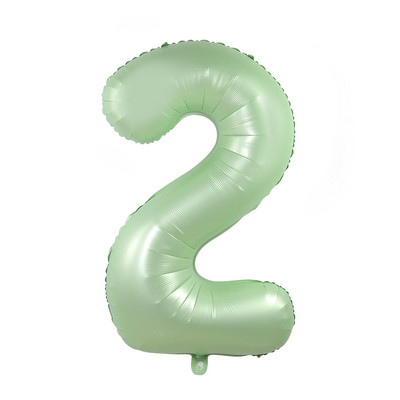 Balon vintage cu număr verde de 40 inch, bilă digitală mare din folie cu heliu pentru primul copil, băiat, fată, junglă, safari, decorare pentru petrecerea de aniversare