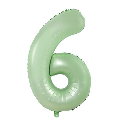 Balon vintage cu număr verde de 40 inch, bilă digitală mare din folie cu heliu pentru primul copil, băiat, fată, junglă, safari, decorare pentru petrecerea de aniversare