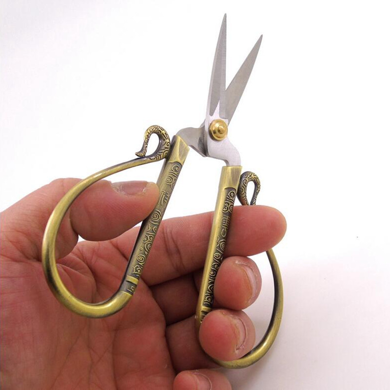 Foarfece din oțel inoxidabil pentru lucru manual, aur, cusut, cusut, cusut, ceremonie, nuntă, foarfece de tăiat panglică, unelte, foarfece de tăiat
