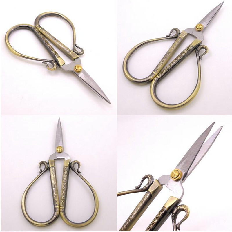 Foarfece din oțel inoxidabil pentru lucru manual, aur, cusut, cusut, cusut, ceremonie, nuntă, foarfece de tăiat panglică, unelte, foarfece de tăiat