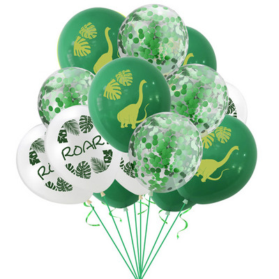 Dinozaur Ziua de Naștere Confetti Baloane Latex Junglă Animale Sălbatice Copii Aniversare Număr Heliu Globos Decorare Baby Shower