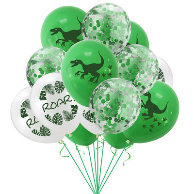 Dinozaur Ziua de Naștere Confetti Baloane Latex Junglă Animale Sălbatice Copii Aniversare Număr Heliu Globos Decorare Baby Shower
