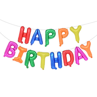 13 vnt. balionai su gimtadieniu Rožinis aukso spalvos raidžių folija balionas suaugusiems vaikams gimtadienio vakarėlio dekoravimas Air Globos Vestuvių jubiliejus