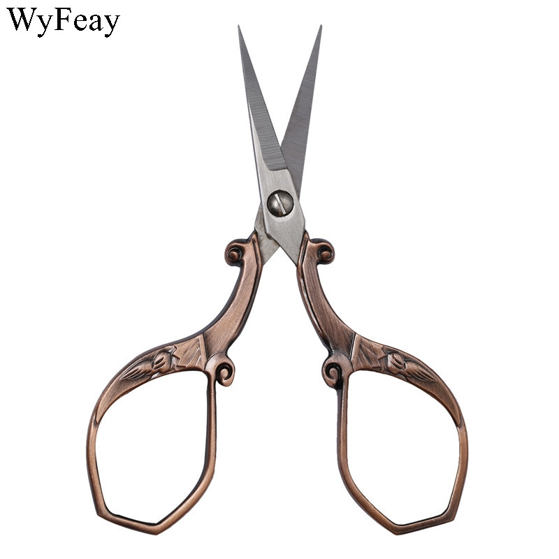 Profesionālās nerūsējošā tērauda šūšanas šķēres Vintage izšūšanas šķēres nagu mākslas šķēres drēbnieku šķēres rīku diegu šķēres