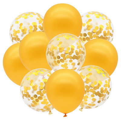 10 buc. Confetti cu sclipici Baloane metalice pentru petrecere de aniversare Decoratiuni de nunta Aniversare Globo de aer pentru Baby Shower Balon din latex