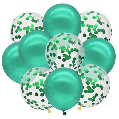 10 buc. Confetti cu sclipici Baloane metalice pentru petrecere de aniversare Decoratiuni de nunta Aniversare Globo de aer pentru Baby Shower Balon din latex