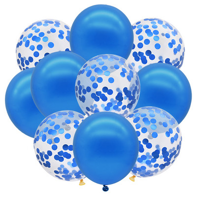 10 buc. Confetti cu sclipici Baloane metalice pentru petrecere de aniversare Decoratiuni de nunta Aniversare Globo de aer pentru Baby Shower Balon din latex