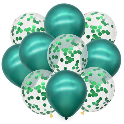 10 buc. Confetti cu sclipici Baloane metalice pentru petrecere de aniversare Decoratiuni de nunta Aniversare Globo de aer pentru Baby Shower Balon din latex