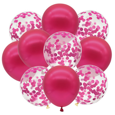 10 buc. Confetti cu sclipici Baloane metalice pentru petrecere de aniversare Decoratiuni de nunta Aniversare Globo de aer pentru Baby Shower Balon din latex