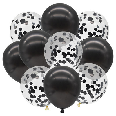 10 buc. Confetti cu sclipici Baloane metalice pentru petrecere de aniversare Decoratiuni de nunta Aniversare Globo de aer pentru Baby Shower Balon din latex