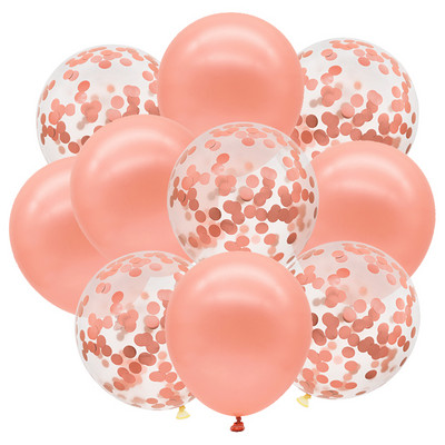 10 buc. Confetti cu sclipici Baloane metalice pentru petrecere de aniversare Decoratiuni de nunta Aniversare Globo de aer pentru Baby Shower Balon din latex