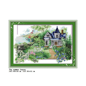 Four Seasons Scenery Series Cross Stitch Kit DIY Landscape Pattern 14CT 11CT Κέντημα Σετ Κεντήματα Διακόσμηση σπιτιού Ζωγραφική