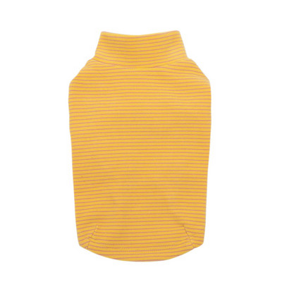 Rudens ziemas suņiem Augstas elastības svītru džemperis ar bruņurupuci, necaurlaidīgas kokvilnas blūzes maziem suņiem Kaķu kucēnu drēbes