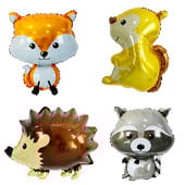 1buc drăguț desen animat animal mic arici vulpe veveriță balon folie pădure decorațiuni pentru petrecerea de naștere copii baby shower jucărie pentru copii