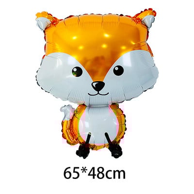 1buc drăguț desen animat animal mic arici vulpe veveriță balon folie pădure decorațiuni pentru petrecerea de naștere copii baby shower jucărie pentru copii