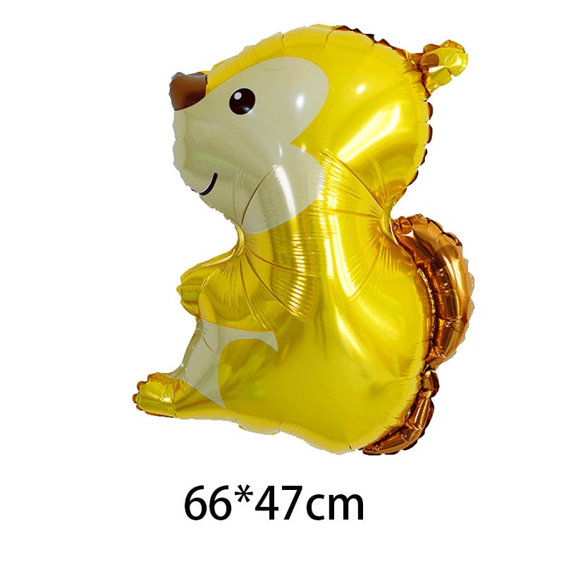 1buc drăguț desen animat animal mic arici vulpe veveriță balon folie pădure decorațiuni pentru petrecerea de naștere copii baby shower jucărie pentru copii