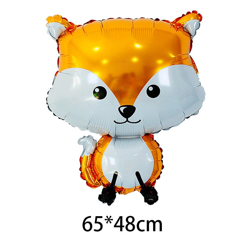 1buc drăguț desen animat animal mic arici vulpe veveriță balon folie pădure decorațiuni pentru petrecerea de naștere copii baby shower jucărie pentru copii