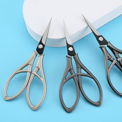 1 Pc Professional Retro Sewing Scissors Plum Pattern Cuts Straight Fabric Clothing Vintage Tailor`S Scissors Home Scissors Tool
