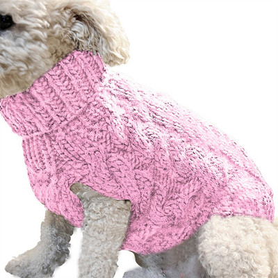 Dog Clothes for Small Dogs Dog Sweaters Winter Warm Dog Clothes Turtleneck Knitted Pet Clothing Chihuahua Yorkie Puppy Clothes