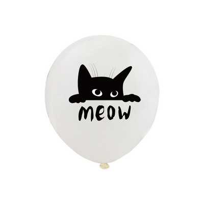 Literă cu balon pentru pisici de desene animate, 16 inchi, literă MEOW, Set de baloane din folie pentru aniversarea animalelor de companie, decorare pentru petreceri cu tematică, consumabile pentru baloane