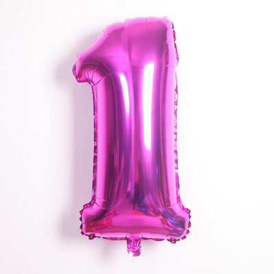 Coroana Balon din folie de aluminiu digitală roz albastru Balon digital băiat fată Decor pentru prima petrecere de naștere Baby Shower Bile digitale