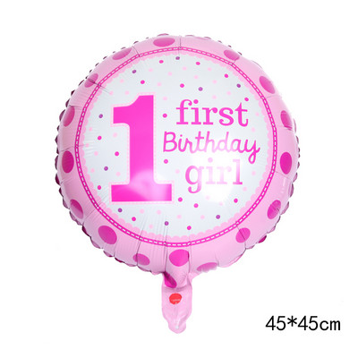 Coroana Balon din folie de aluminiu digitală roz albastru Balon digital băiat fată Decor pentru prima petrecere de naștere Baby Shower Bile digitale