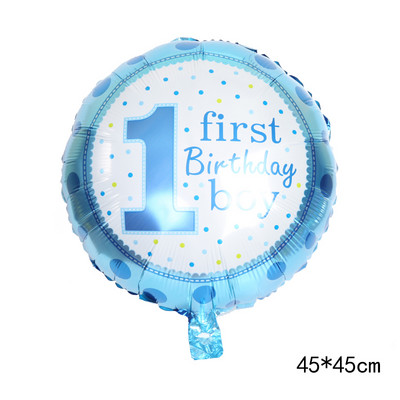 Coroana Balon din folie de aluminiu digitală roz albastru Balon digital băiat fată Decor pentru prima petrecere de naștere Baby Shower Bile digitale