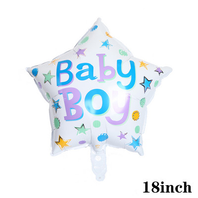Coroana Balon din folie de aluminiu digitală roz albastru Balon digital băiat fată Decor pentru prima petrecere de naștere Baby Shower Bile digitale