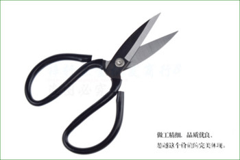 Домакински ножици с черна пластмасова дръжка Консумативи за шиене Ножици за тъкани Шевни инструменти и аксесоари