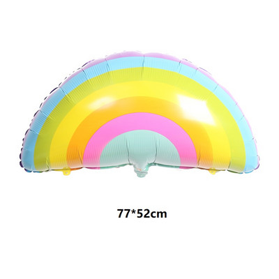 Mielas animacinis filmas saulė vaivorykštė šypsena debesis folija balionas vasaros vakarėlio gimtadienio vakarėlio dekoracijos vaikiškas kūdikio dušo žaislas helio balionai