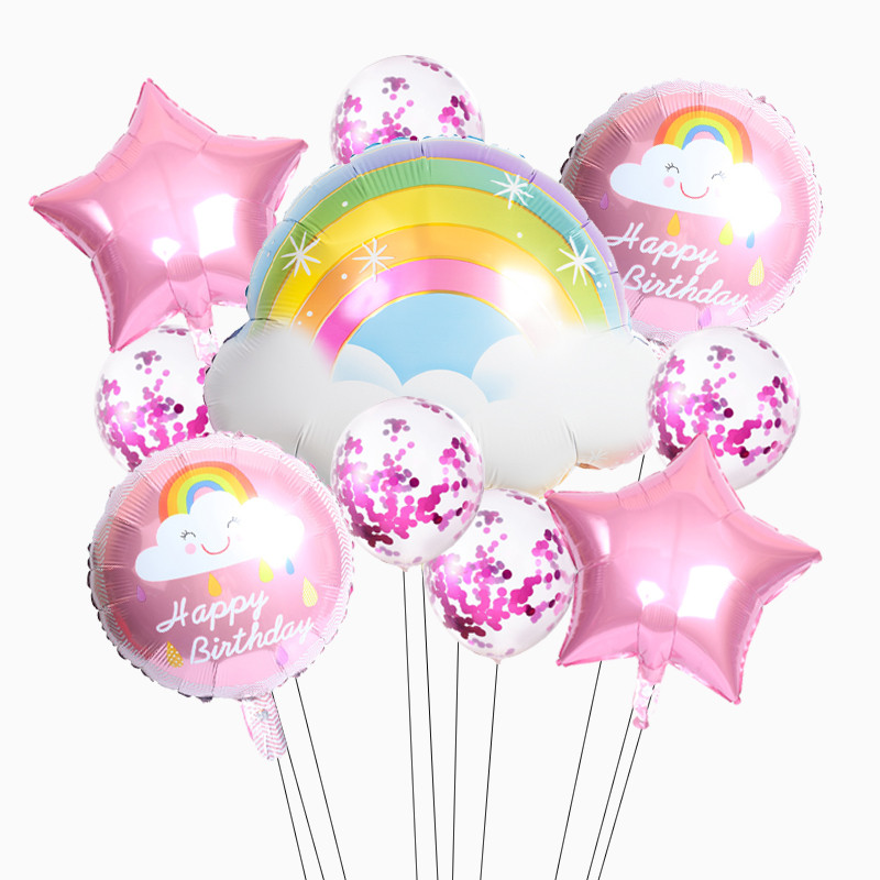 Mielas animacinis filmas saulė vaivorykštė šypsena debesis folija balionas vasaros vakarėlio gimtadienio vakarėlio dekoracijos vaikiškas kūdikio dušo žaislas helio balionai