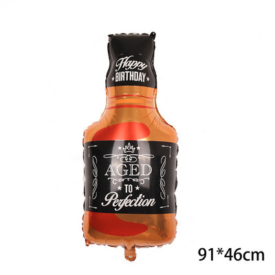 Lielas šampanieša glāzes Vīna pudele Alumīnija folija Hēlija Baloni Kāzu dzimšanas dienas svinību rotājumi Pieaugušajiem Bērnu ballīšu piederumi