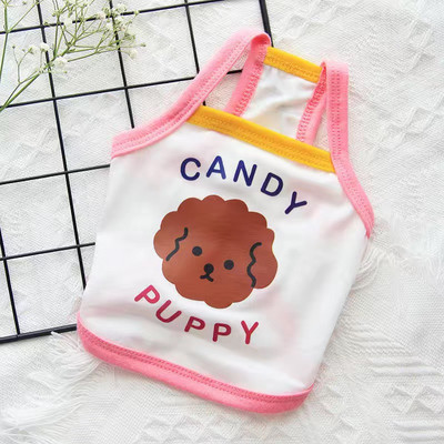 Légáteresztő kutyaruhák Tavaszi nyár kutyamellény kiskutya kiskutya póló francia bulldog Yorkshire chihuahua kutyák pólója Ropa Perro