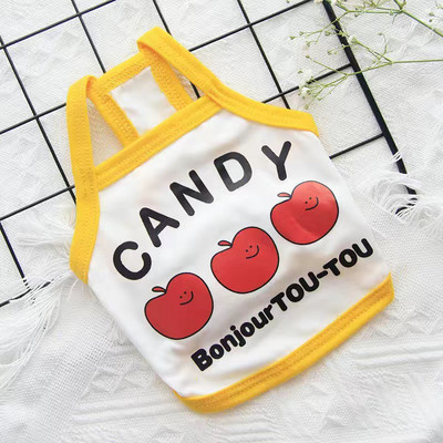 Légáteresztő kutyaruhák Tavaszi nyár kutyamellény kiskutya kiskutya póló francia bulldog Yorkshire chihuahua kutyák pólója Ropa Perro