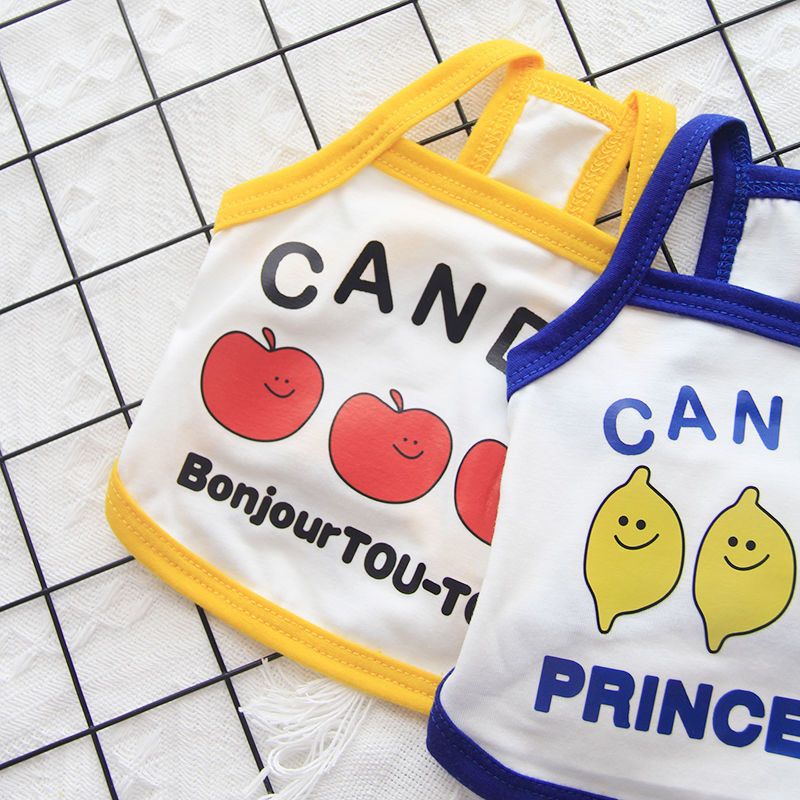 Légáteresztő kutyaruhák Tavaszi nyár kutyamellény kiskutya kiskutya póló francia bulldog Yorkshire chihuahua kutyák pólója Ropa Perro