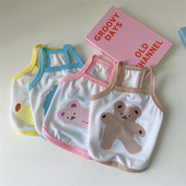 Vestă pentru urs Pet Haine pentru câini Sling pentru animale de companie Tricou Îmbrăcăminte Costum pentru câini Moda Chihuahua Bumbac de vară Respirabil Fată Pug Pet Vest