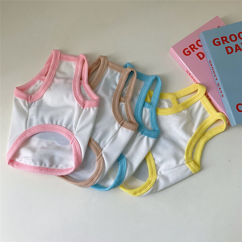 Vestă pentru urs Pet Haine pentru câini Sling pentru animale de companie Tricou Îmbrăcăminte Costum pentru câini Moda Chihuahua Bumbac de vară Respirabil Fată Pug Pet Vest