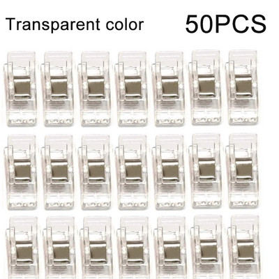 20/50 buc Agrafe de cusut multifunctionale Agrafe colorate Clip de plastic Pozitionare pentru depozitare Clip de cusut Clips de siguranta asortate