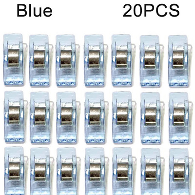 20/50 buc Agrafe de cusut multifunctionale Agrafe colorate Clip de plastic Pozitionare pentru depozitare Clip de cusut Clips de siguranta asortate