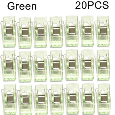 20/50 buc Agrafe de cusut multifunctionale Agrafe colorate Clip de plastic Pozitionare pentru depozitare Clip de cusut Clips de siguranta asortate